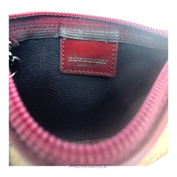 🔴 Burberry Key Pouch Cles - Haymarket Check Red - Picture 4 of 7